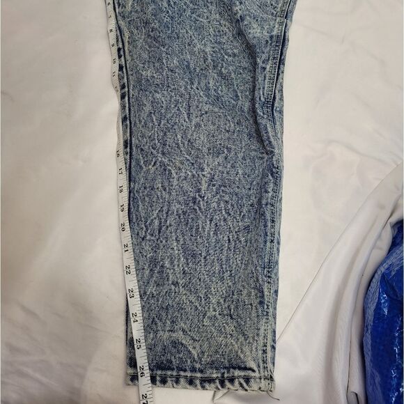 VINTAGE 80s acid wash baggy short ankle mom‎ jeans 12/14 - Picture 10 of 10